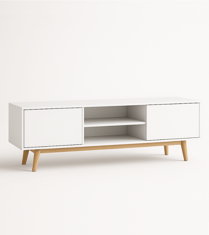 Minimalist TV Stand with Storage