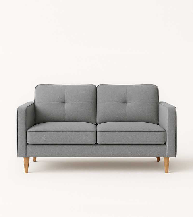 Modern Grey Fabric Sofa - 2