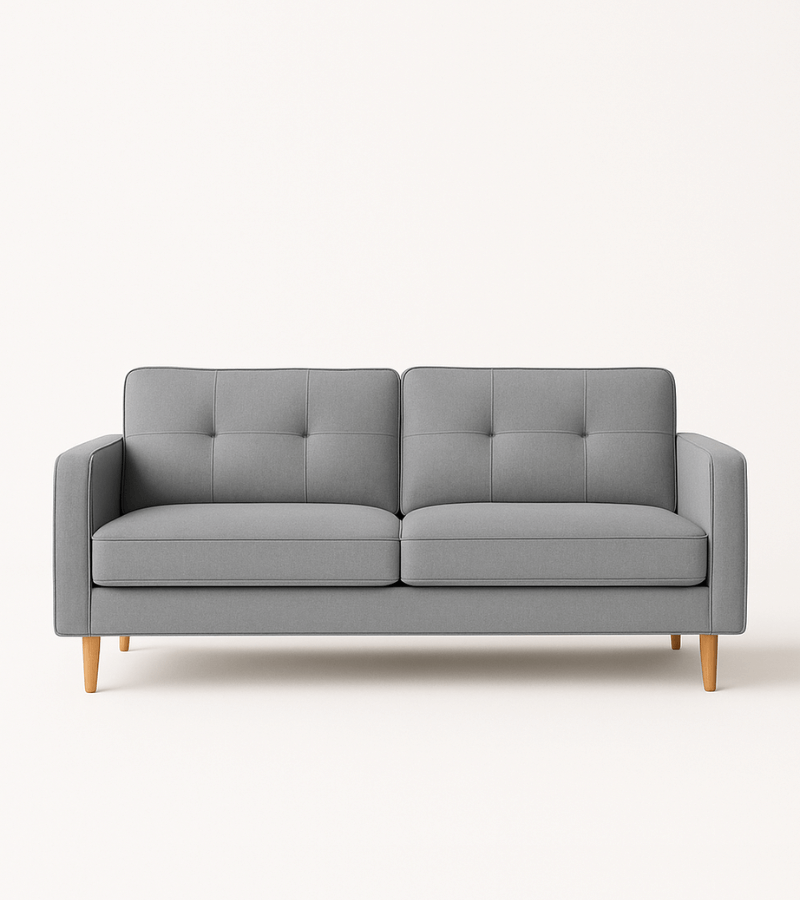 Modern Grey Fabric Sofa - 3
